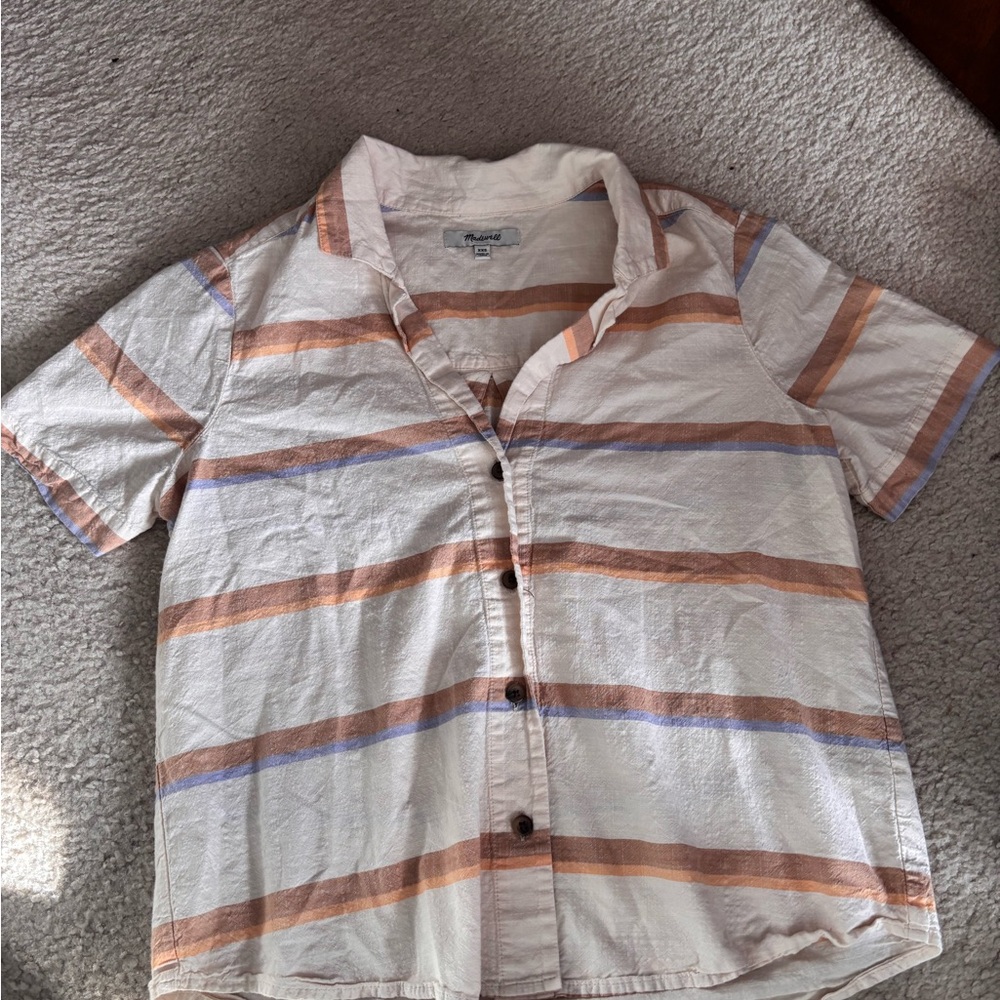 Madewell Multicolor Striped Button Down Shirt